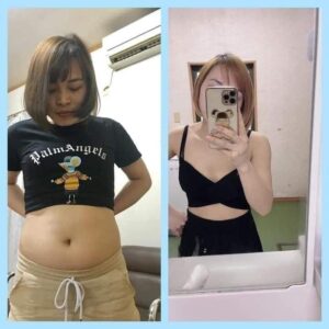 Sau 1 tháng sử dụng - Giảm 8kg và 10cm bụng